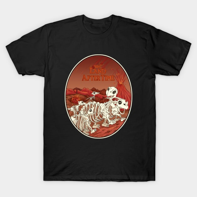 the land after time T-Shirt by opoyostudio